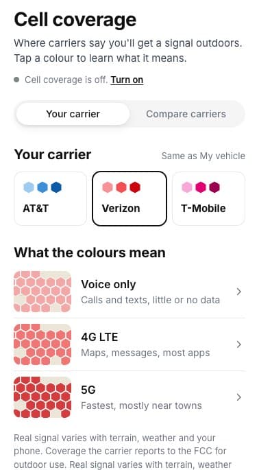 Your carrier: AT&T, Verizon, T-Mobile