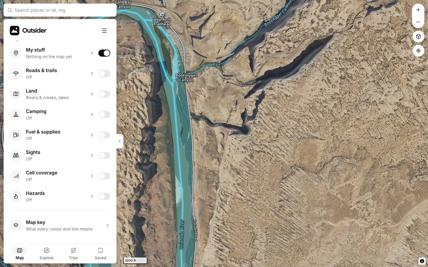 Satellite near Moab