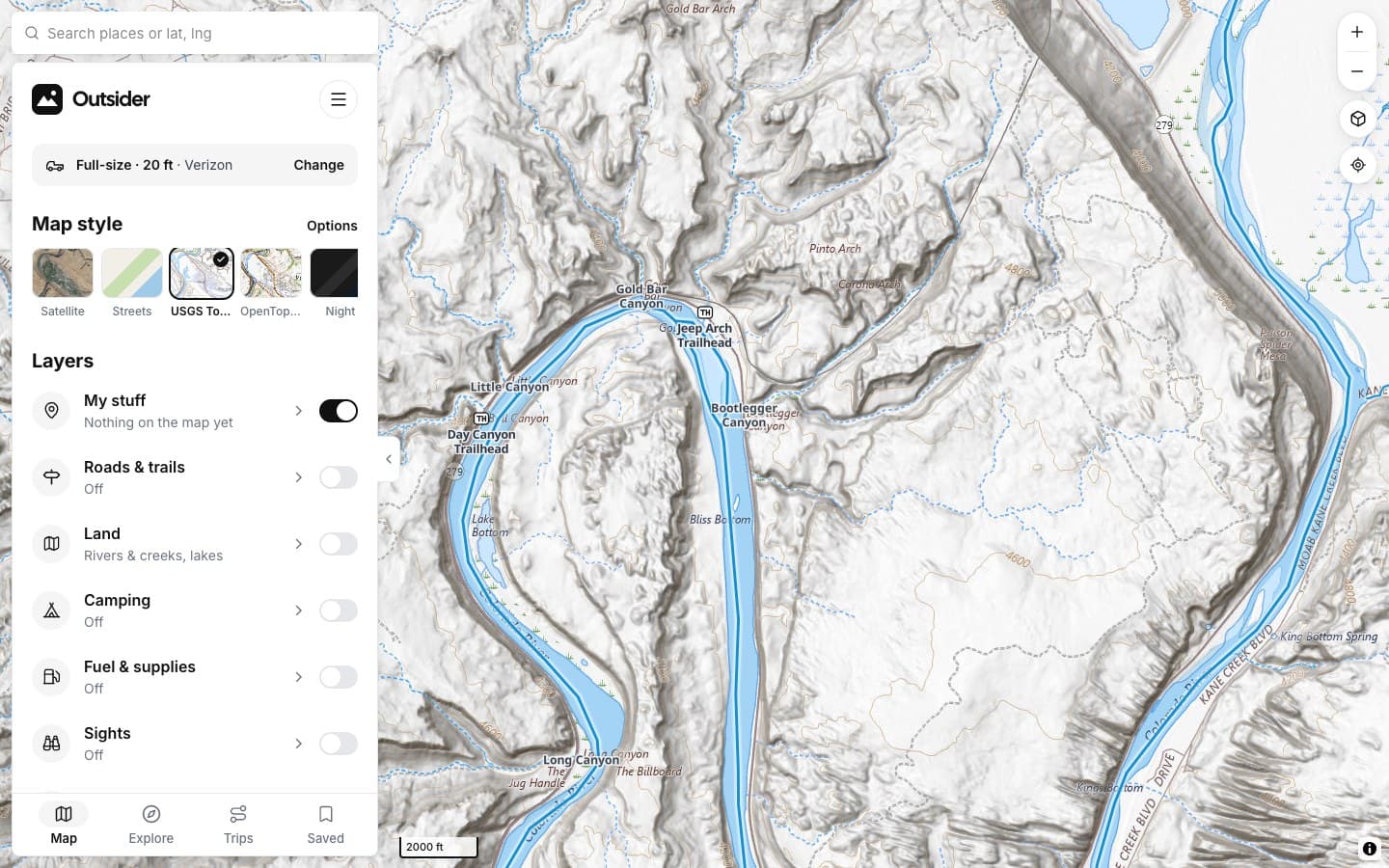 USGS Topo near Moab